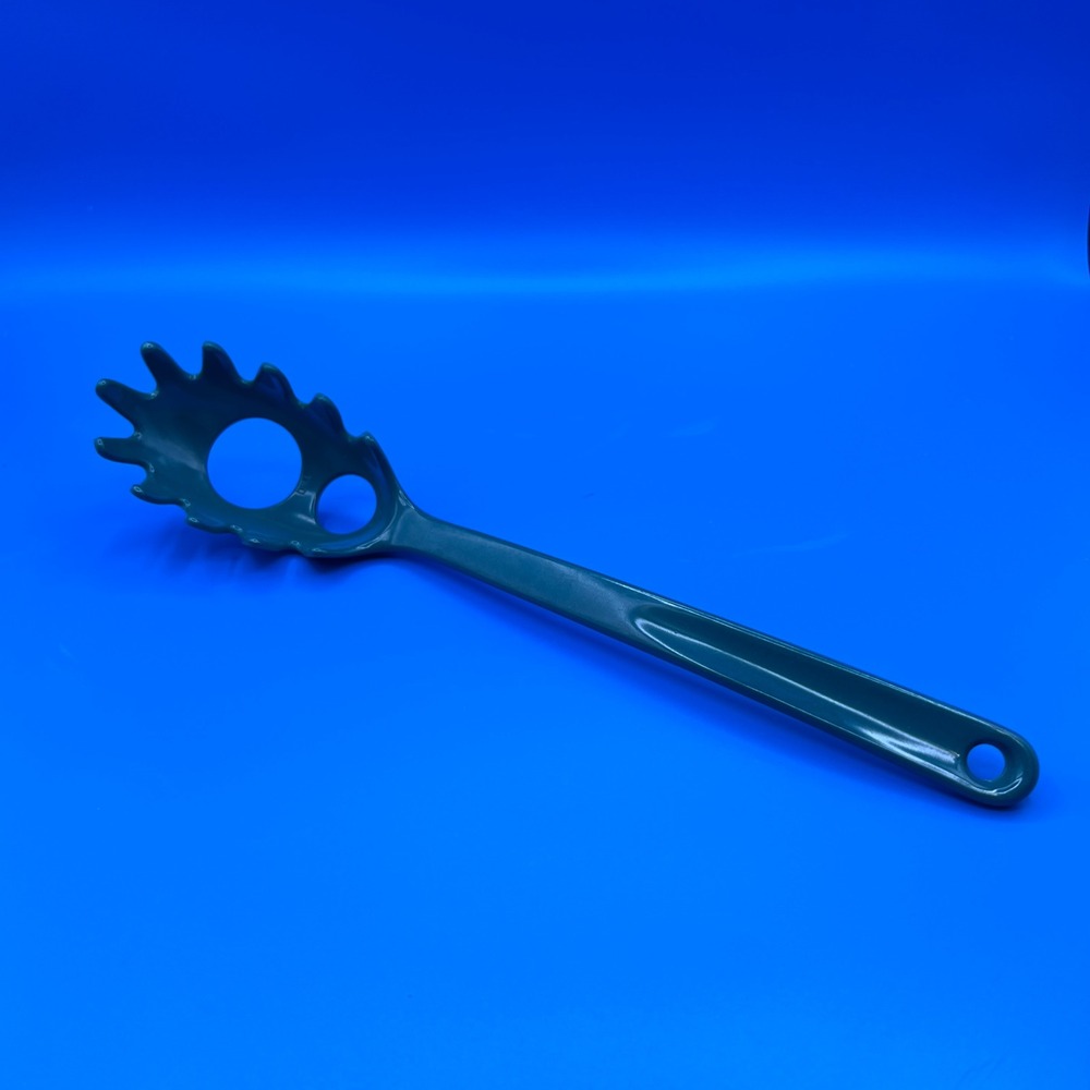 Trudeau Forest Green Melamine Pasta Server Spoon with Portion Measurer 4005